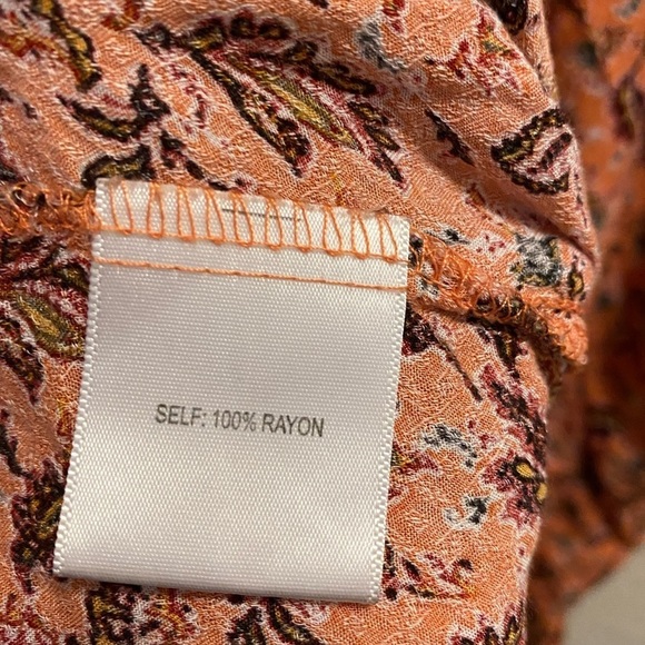 Jane and Delancey Mixed Pattern Floral Bohemian Style Blouse. - Picture 6 of 8